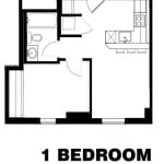 169 Lisgar - 1 Bedroom Apartment Floorplan